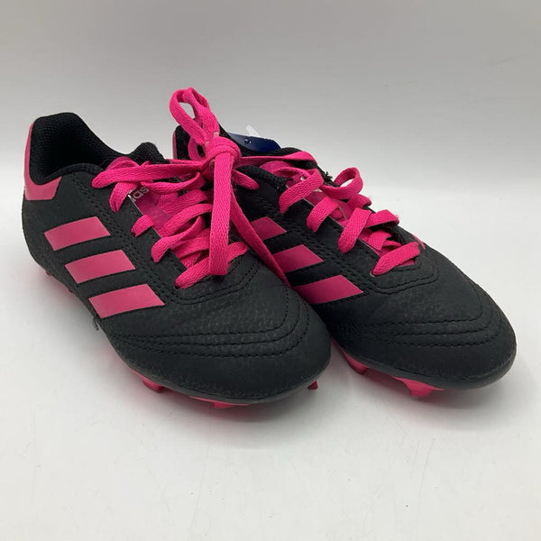 Size 11: Adidas Black/Pink Lace-Up Soccer Cleats