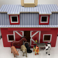 Melissa & Doug Fold and Go Wooden Barn