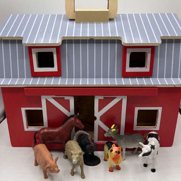 Melissa & Doug Fold and Go Wooden Barn