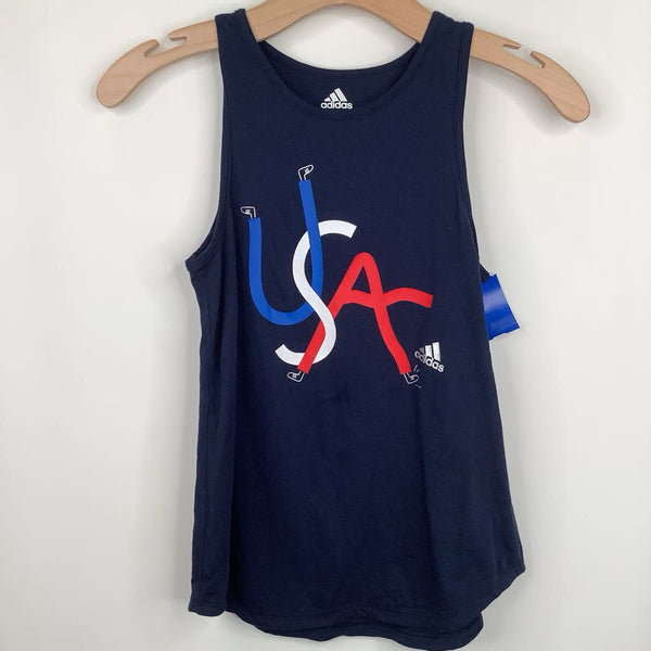 Size 10-12: Adidas Navy 'USA' Tank