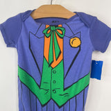 Size 24m: The Joker Purple Green Onesie
