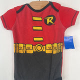 Size 24m: Batman's Robin Red/Yellow/Black Onesie