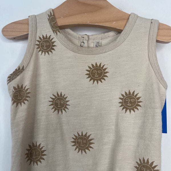 Size 6-12m: Rylee + Cru Beige Stun Tank Onesie