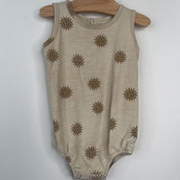 Size 6-12m: Rylee + Cru Beige Stun Tank Onesie