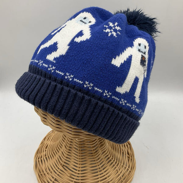 Size 6-12yrs: Hanna Andersson Blue White Yeti Winter Hat