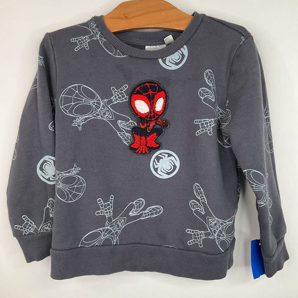 Size 4: Marvel Grey Spiderman Sweatshirt