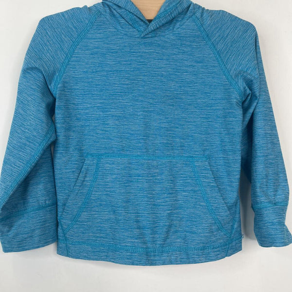 Size 2 (85): Hanna Andersson Heathered Blue UV Pullover Hoodie