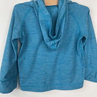 Size 2 (85): Hanna Andersson Heathered Blue UV Pullover Hoodie