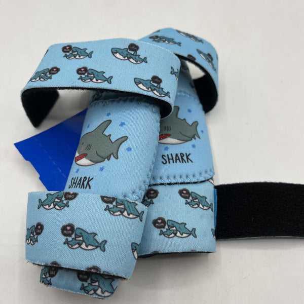 Size 6-24m: Blue Sharks Baby Crawling Knee Pads