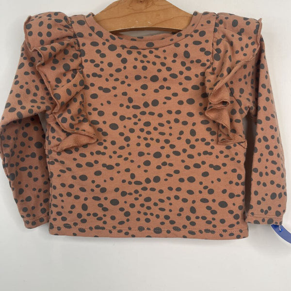 Size 18m: Grayson Mini Brown Polka Dots Sweater