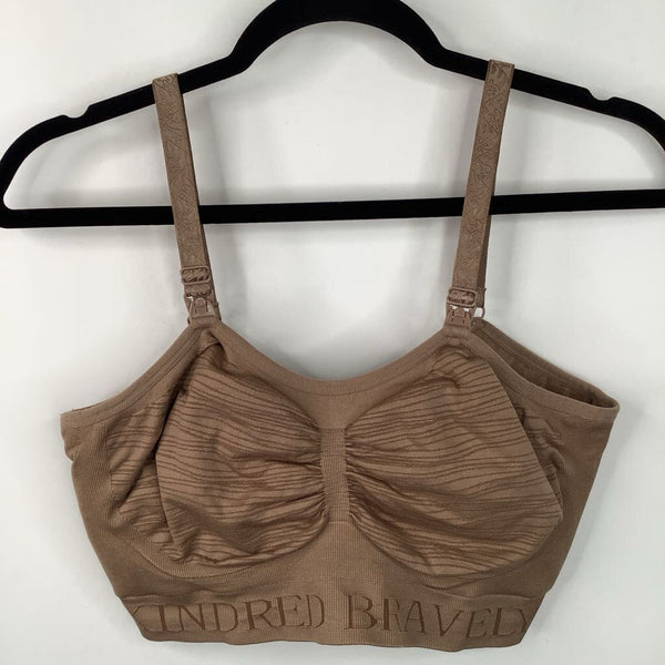 Size XL: Kindred Bravely Brown Nursing Bra
