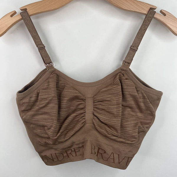 Size XL: Kindred Bravely Brown Nursing Bra