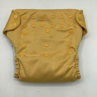 Size O/S: Bum Genius Yellow Adjustable Snap Diaper