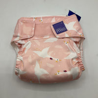 Size O/S: Bambino Mio Pink Goose Print Adjustable Velcro Strap Diaper