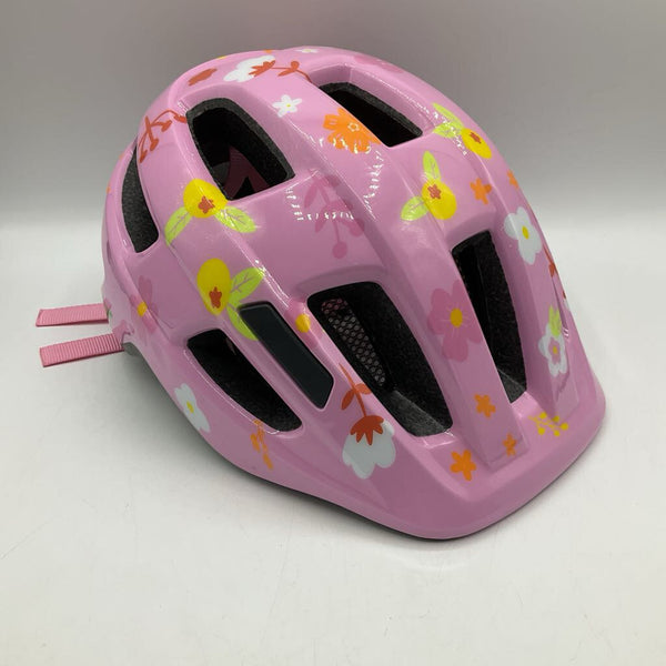 Size XS: Pink Floral Print Helmet