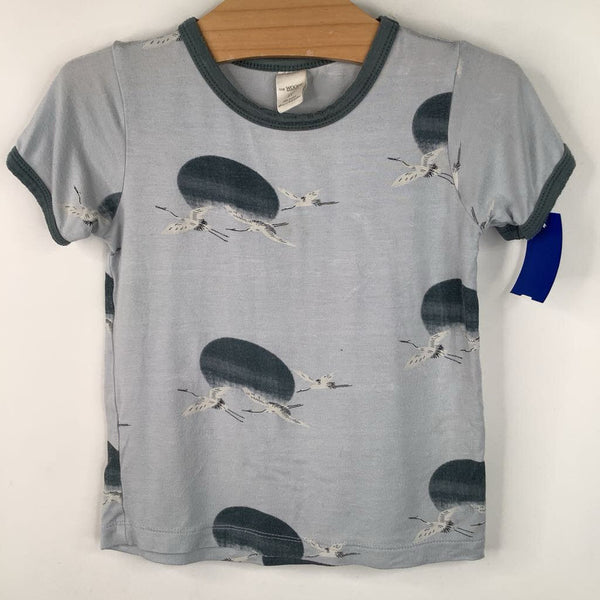 Size 2: Kate Quinn Blue/White Bird T-Shirt