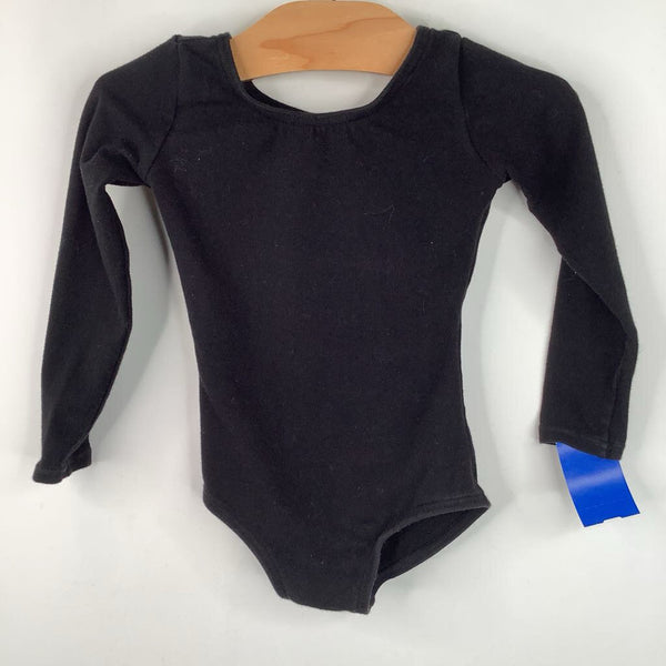 Size 2-3: Black Long Sleeve Leotard