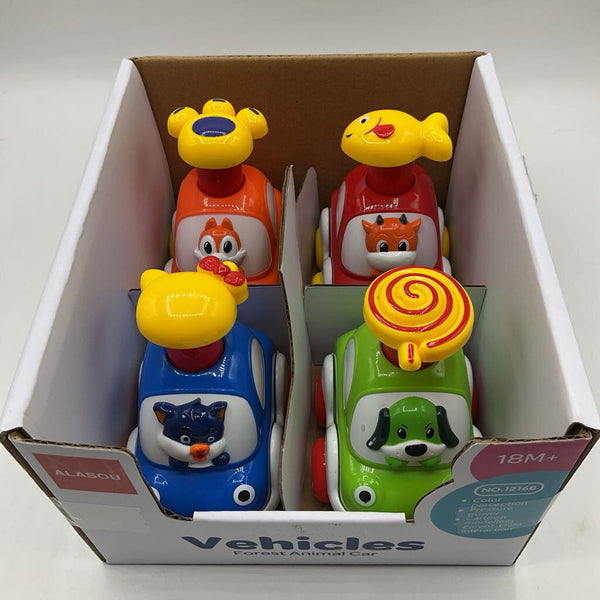 Forest Animals 4pc Cars