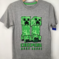 Size 10/12: Minecraft Grey Creeper T-Shirt