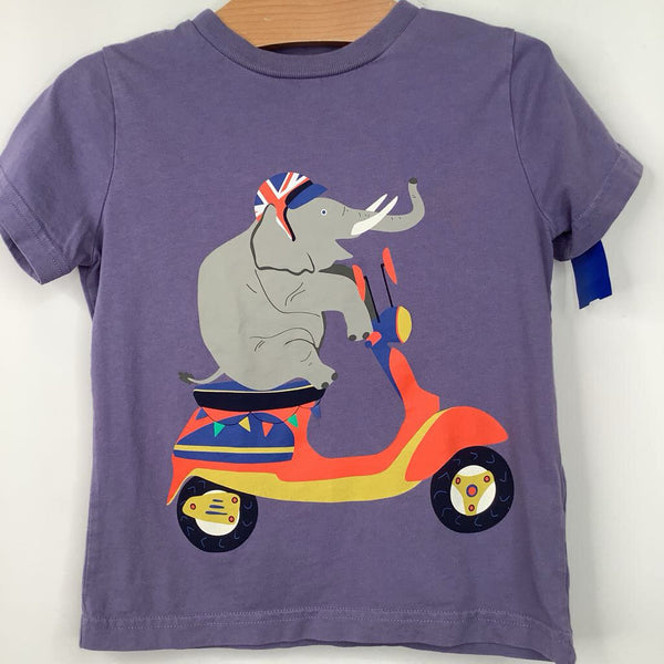 Size 3-4: Boden Purple Elephant T-Shirt