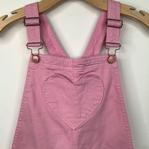 Size 11-12: Mini Boden Pink Heart Shortalls