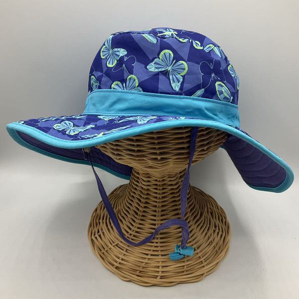 Size OS: Sunday Afternoons Blue Purple Butterfly Reversable Sun Hat