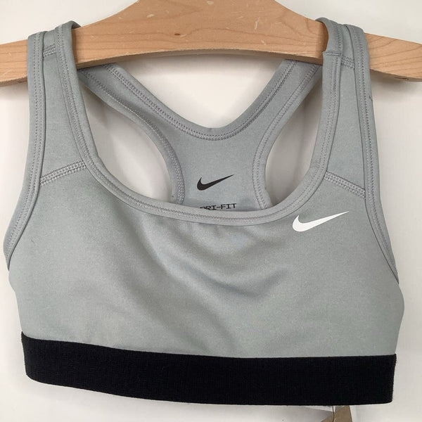 Size 6-7: Nike Grey Training Bra-NEW W/Tag