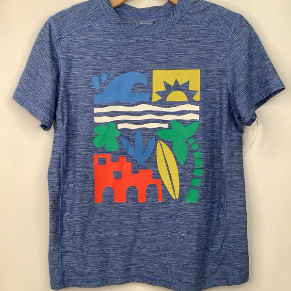 Size 12 (150): Hanna Andersson Blue Heathered T-Shirt