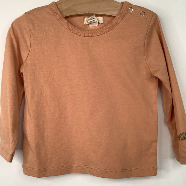 Size 6-12m: Peek Light Orange Long Sleeve Shirt-NEW W/Tag