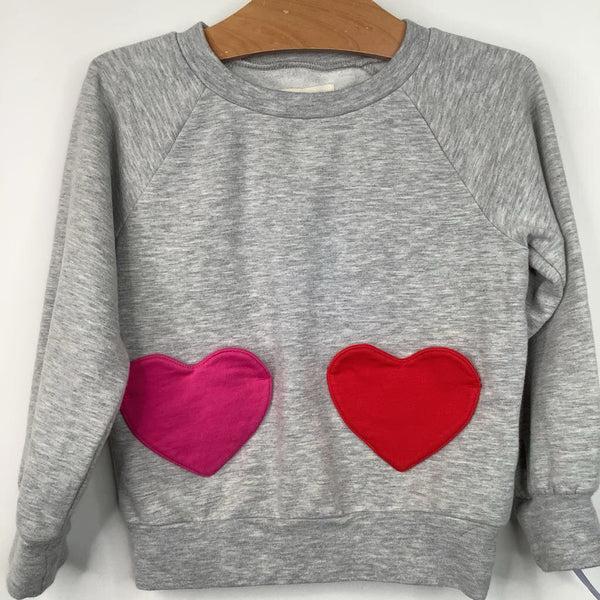 Size 3: Tucker + Tate Grey Heart Pockets Sweater