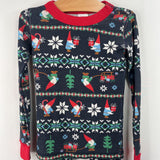 Size 5 (110): Hanna Andersson Black/Holiday Gnomes Print 2pc PJs