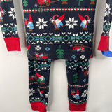 Size 4 (100): Hanna Andersson Black/Holiday Gnomes Print 2pc PJs