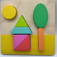 Lovevery Wooden Double Sided Sunny Day Puzzle