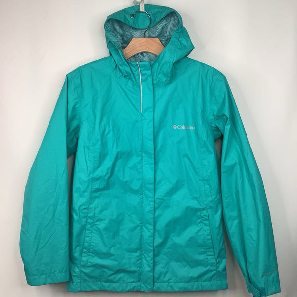 Size 14-16: Columbia Blue Zip-Up Rain Coat