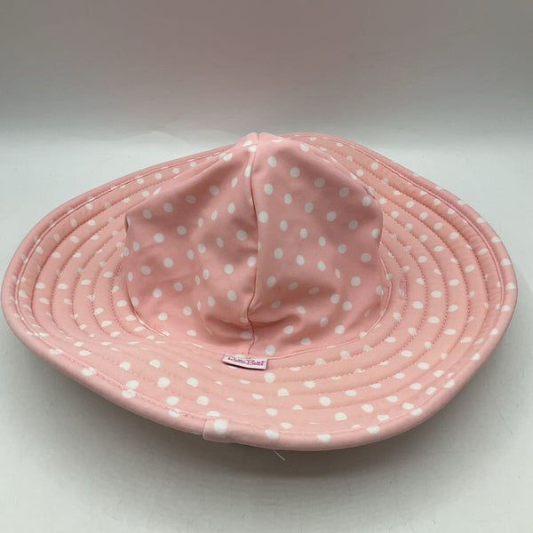 Size 0-12m: Ruffle Butts Pink/White Striped Sun Hat