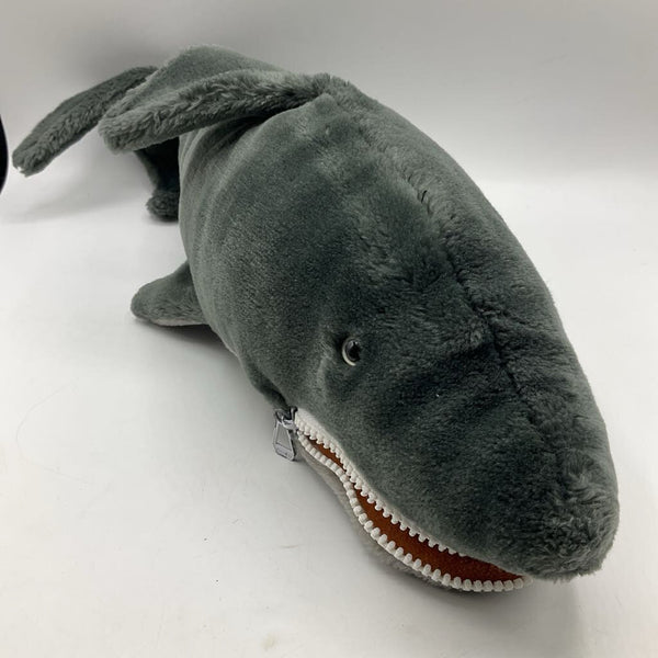 Zippered Shark Plush Hand Puppet