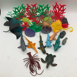 2 Gallon Bag Of Assorted Animal Figurines