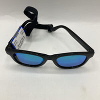 Size XS: Black Aurora Sunglasses W/Strap
