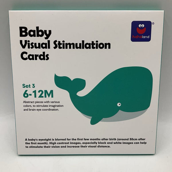 Set 3 (6-12m) Baby Visual Stimulation Cards-NEW