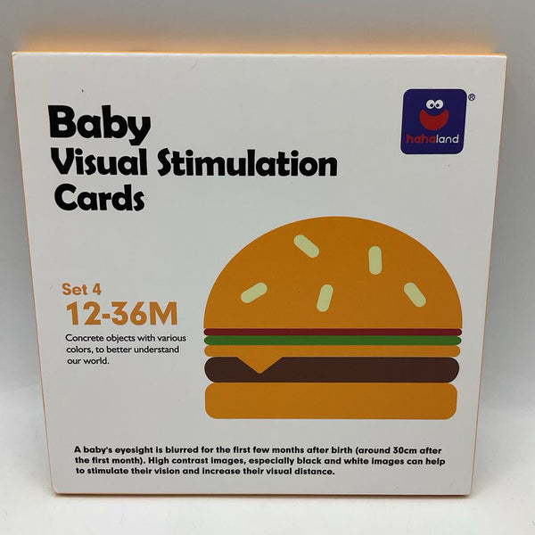 Set 4 (12-36m) Baby Visual Stimulation Cards-NEW