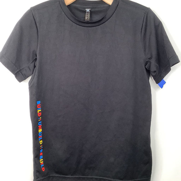 Size 10-12: Adidas Black Lego Eyelet T-Shirt