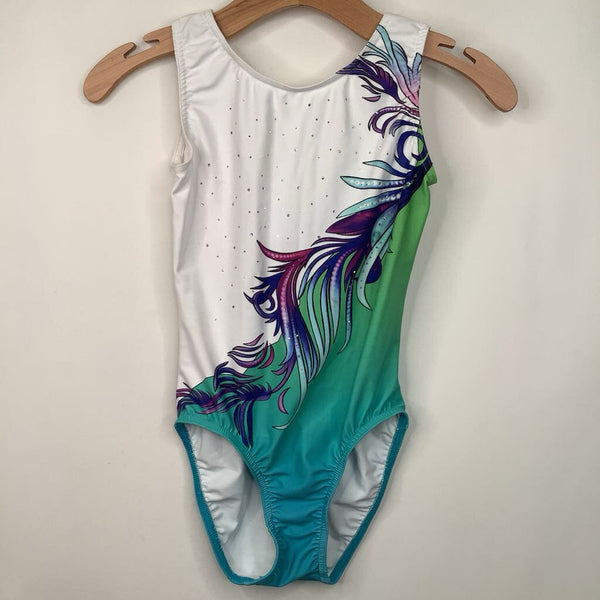 Size 10-12: White Sparkly Tank Leotard