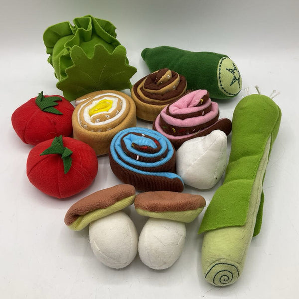 Gallon Bag Of Plush Pretend Play Food