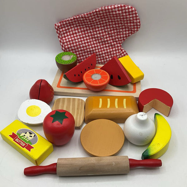Assorted Melissa & Doug Wooden Play Food