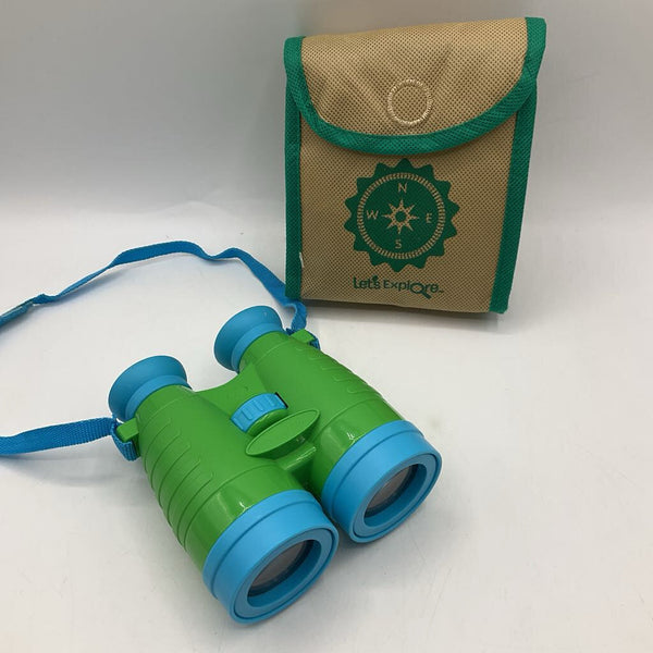 Lets Explore Green Blue Binoculars