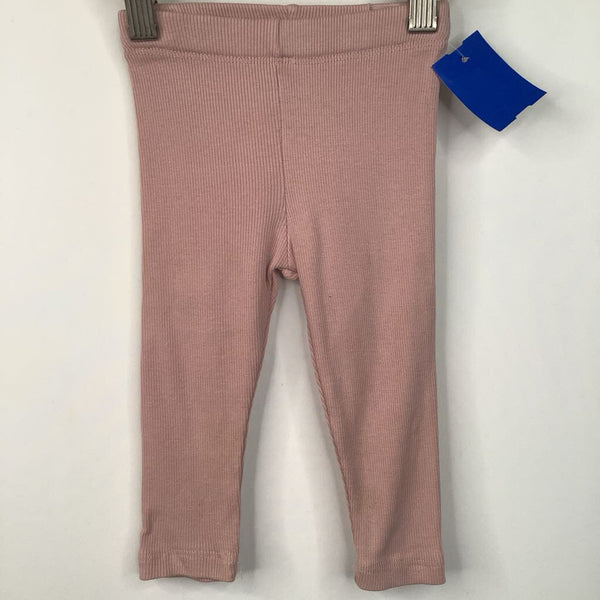 Size 9M: H&M Pink Ribbed Leggings