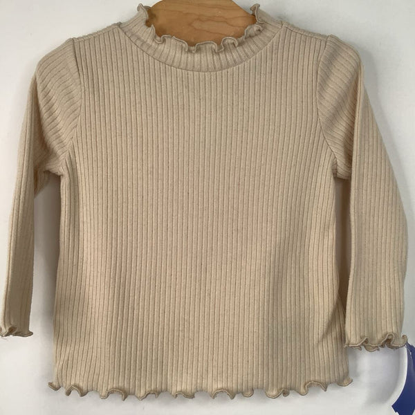 Size 3-6m: Old Navy Beige Ribbed Long Sleeve Sweater