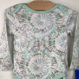 Size 12-18M: Land's End Mint Green Tie-Dye Long Sleeve 2pc PJs