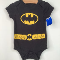 Size 3-6m: DC Justice League Black Batman Onesie