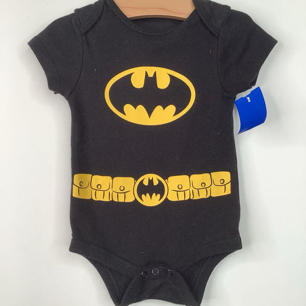 Size 3-6m: DC Justice League Black Batman Onesie